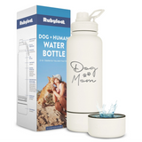 Water Bottle with Detachable Dog Bowl - Dog Mom