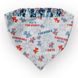 I Hate Fireworks/Pawtriotic Reversible Bandana