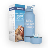 Water Bottle with Detachable Dog Bowl - Life is Better with Dogs
