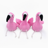 Flamingos Hiding in the Monstera